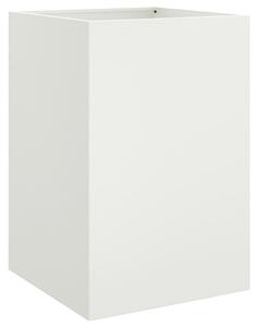 Jardinieră, alb, 52x48x75 cm, oțel laminat la rece