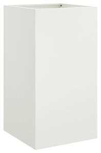 Jardinieră, alb, 42x38x75 cm, oțel laminat la rece