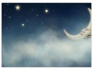 Tablou - Luna cu stele (70x50 cm)