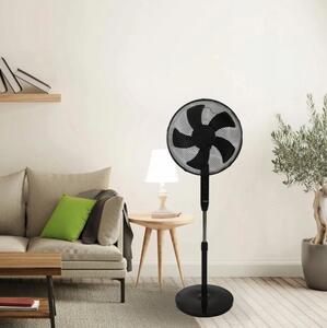 Ventilator stand 45 W cu telecomandă - negru