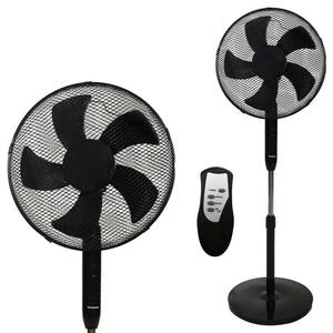 Ventilator stand 45 W cu telecomandă - negru