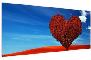 Tablou - Inimă din copac (120x50 cm)
