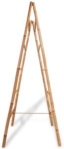 Scară dublă pentru prosoape cu 5 trepte din bambus 50 x 160 cm
