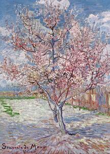 Imprimare de artă Souvenir de Mauve - Pink Peach Tree in Blossom, 1888, Vincent van Gogh, (24 x 30 cm)