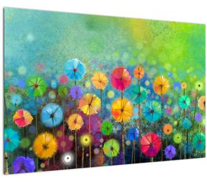 Tablou - Flori abstract (90x60 cm)
