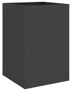 Jardinieră, negru, 52x48x75 cm, oțel laminat la rece