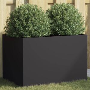 Jardinieră, negru, 62x40x39 cm, oțel laminat la rece