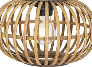 Lampă de suspendare orientală bambus rotundă cu 3 lumini - Amira