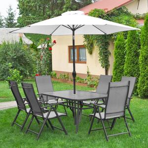 Set mobilier de grădină 8 piese AVENBERG HARMONY gri-bej