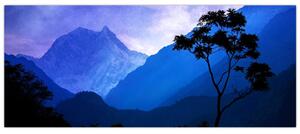 Tablou - Cerul de noapte din Nepal (120x50 cm)