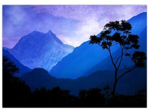 Tablou - Cerul de noapte din Nepal (70x50 cm)