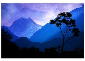 Tablou - Cerul de noapte din Nepal (90x60 cm)