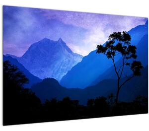 Tablou - Cerul de noapte din Nepal (90x60 cm)