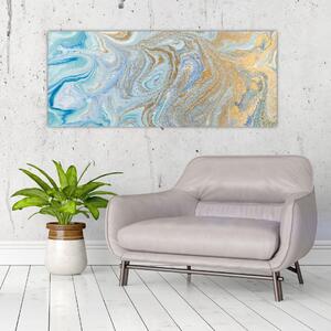Tablou - Marmură albastră (120x50 cm)
