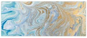 Tablou - Marmură albastră (120x50 cm)