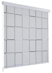 Jaluzea roletă de duș, model pătrate, 140x240 cm