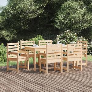 Set cu masă de grădină, 7 piese, lemn masiv de pin