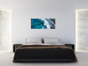 Tablou - Valuri pe mare (120x50 cm)