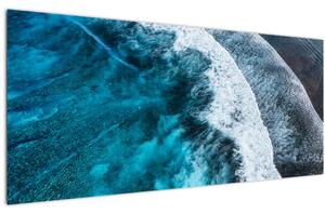 Tablou - Valuri pe mare (120x50 cm)