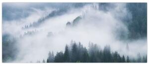 Tablou - Copacii în ceață (120x50 cm)