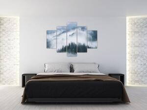 Tablou - Copacii în ceață (150x105 cm)