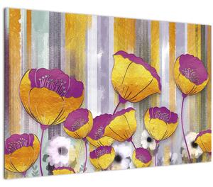 Tablou - Ilustrațir cu flori (90x60 cm)