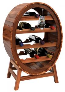 Suport de vin din lemn pentru 12 sticle
