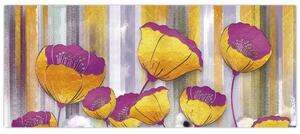 Tablou - Ilustrațir cu flori (120x50 cm)