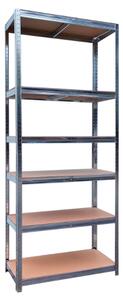 Raft metalic pentru depozitare cu 6 rafturi 180 x 90 x 40 cm