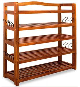 Suport pentru pantofi din lemn masiv de salcâm 75 × 26 × 82 cm