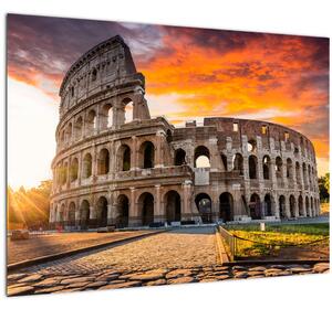 Tablou pe sticlă - Coloseum din Roma (70x50 cm)