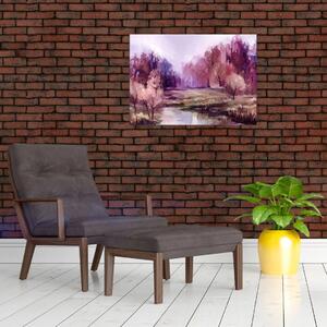 Tablou - Peisaj de toamnă - pictură (70x50 cm)