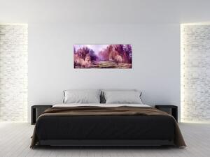 Tablou - Peisaj de toamnă - pictură (120x50 cm)
