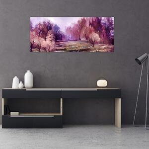 Tablou - Peisaj de toamnă - pictură (120x50 cm)
