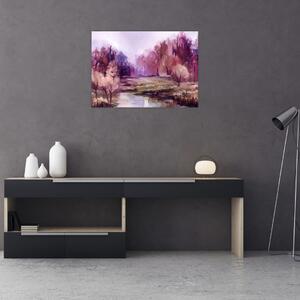 Tablou - Peisaj de toamnă - pictură (70x50 cm)