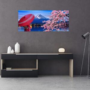 Tablou - cu privire la munte - Japonia (120x50 cm)