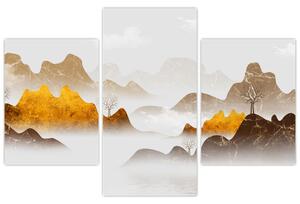 Tablou - Munții în ceață (90x60 cm)