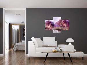Tablou - Peisaj de toamnă - pictură (90x60 cm)