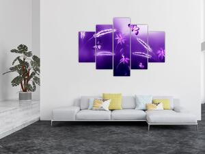 Tablou - Lunca cu fluturi (150x105 cm)