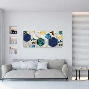 Tablou - Compoziție de marmură (120x50 cm)