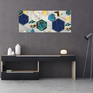 Tablou - Compoziție de marmură (120x50 cm)