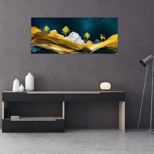 Tablou - Peisaj, cerb (120x50 cm)