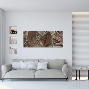 Tablou - Frunze de palmier acvarel (120x50 cm)