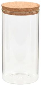 Borcane din sticlă depozitare, capac de plută, 6 buc., 1100 ml