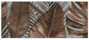 Tablou - Frunze de palmier acvarel (120x50 cm)