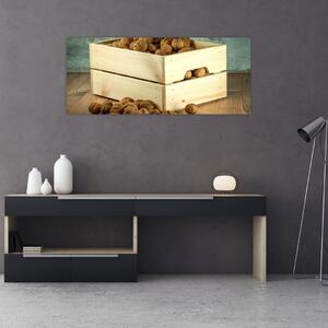 Tablou - Natură moartă de toamnă cu nuci (120x50 cm)