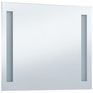 Oglindă cu LED de perete pentru baie, 60 x 50 cm