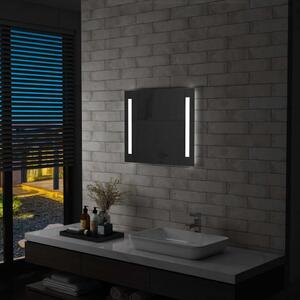 Oglindă cu LED de perete pentru baie, 60 x 50 cm