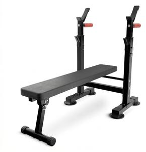 Banca de Haltere Pliabila cu Suport PRO+, Negru, Sarcina Maxima 230kg