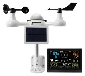 Statie Meteo Wi-Fi 7-în-1 cu Senzor Solar – Ecran Color 19 cm, Monitorizare Aplicatie